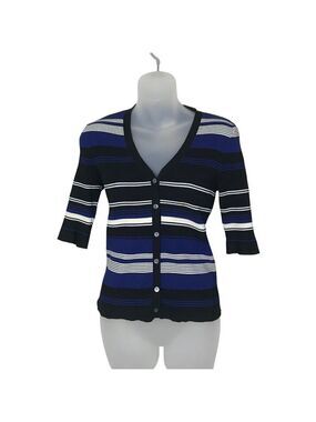 NWOT Judith & Charles Striped Button Down Top Size L